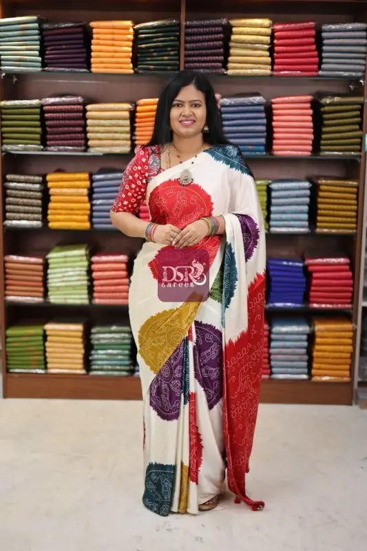 Bandhini Satin Silk Sarees
