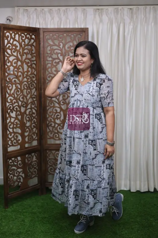 Alia Cut Georgette Maxi