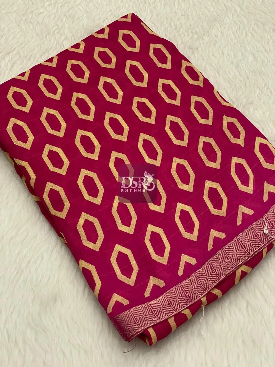 Viscose Chiffon Saree - vol9
