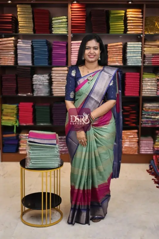 Foil Printed Dola Silk Sarees