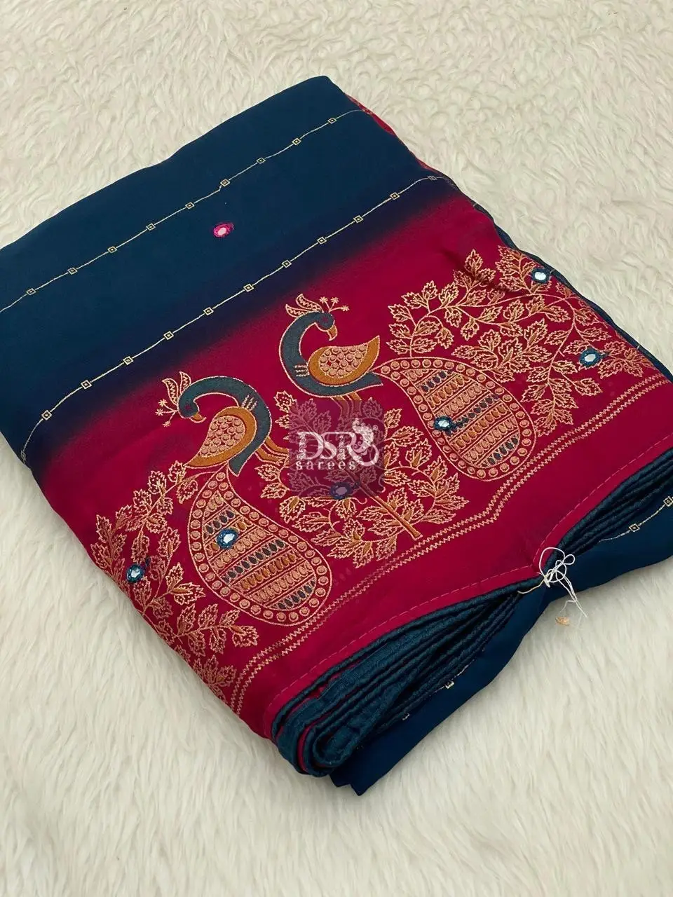 Foil Chiffon sarees -vol1