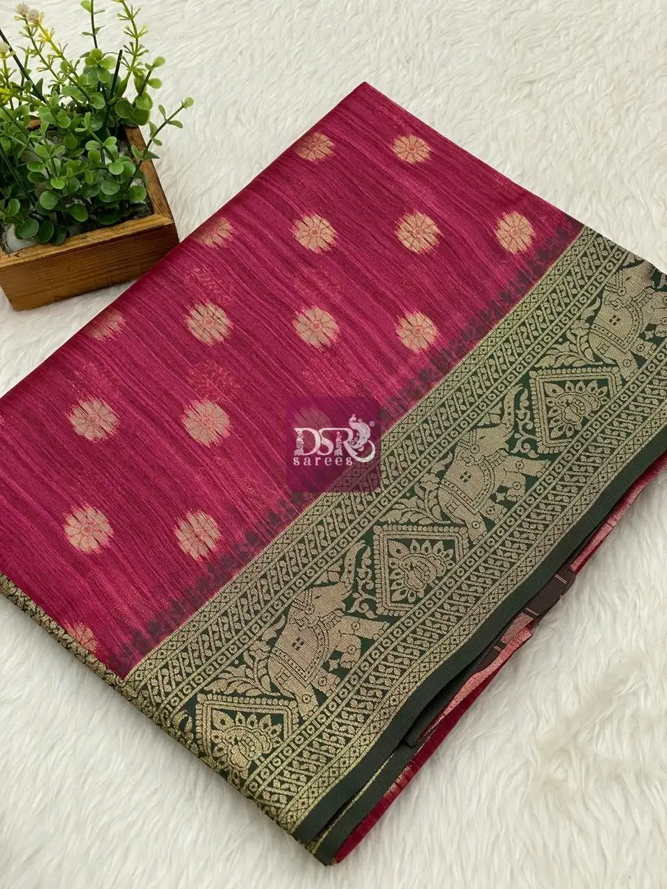 Munga Tussar Silk Sarees