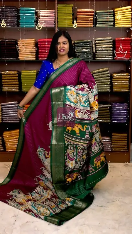 Kalamkari Dola Saree