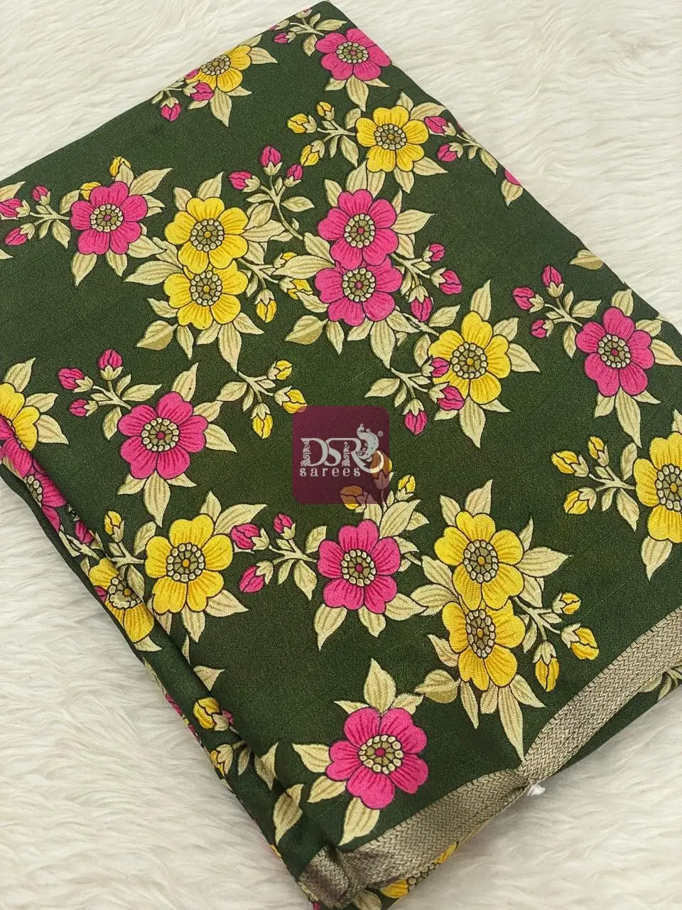 Viscose Chiffon Saree - vol9