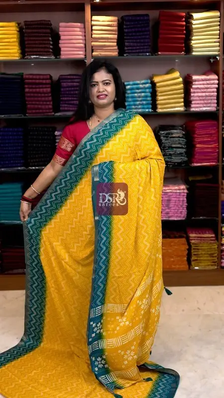 Viscose Chiffon Saree - vol7