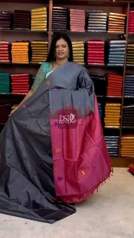 Banana Pith Fibre Saree