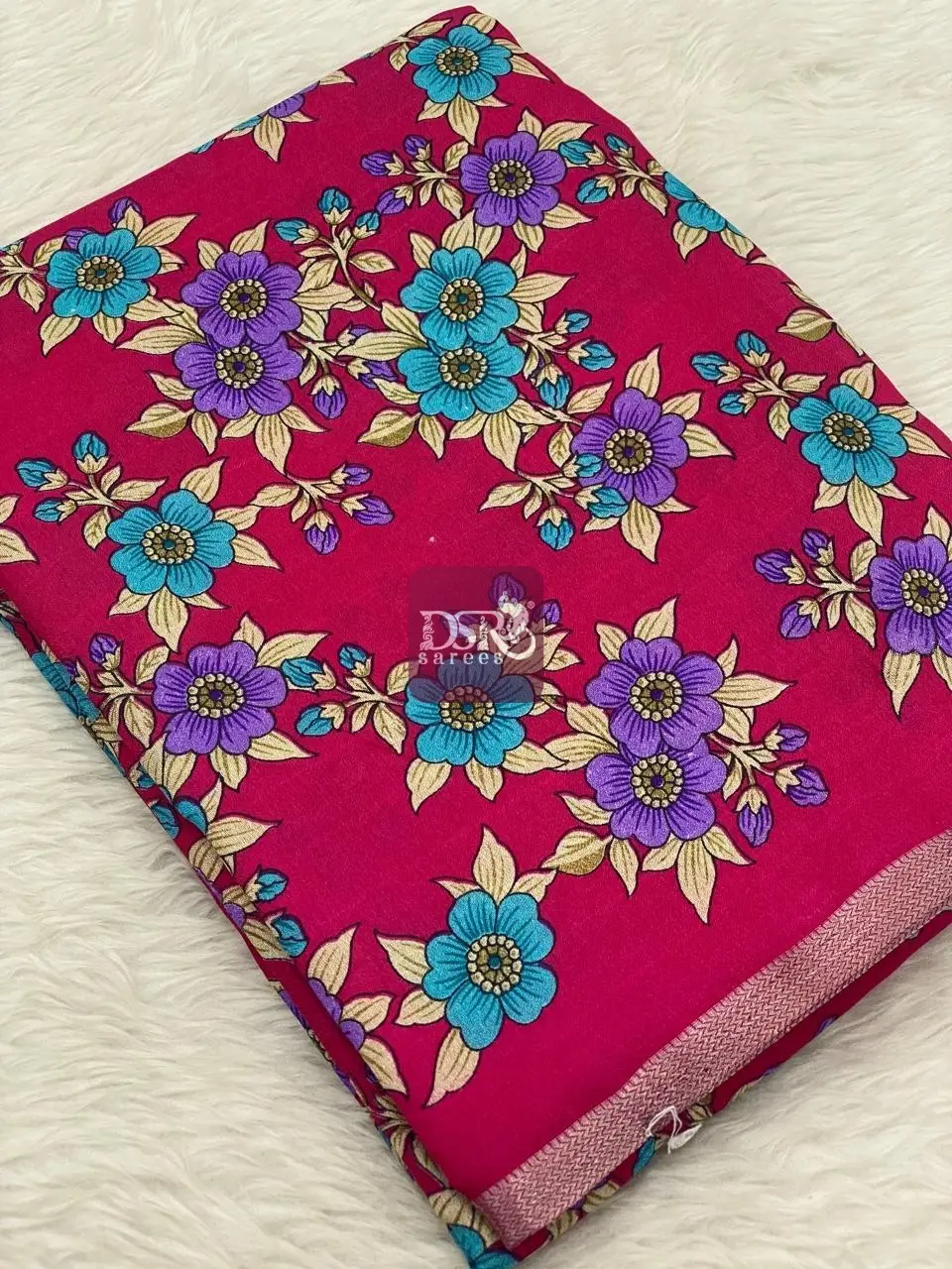 Viscose Chiffon Saree - vol8
