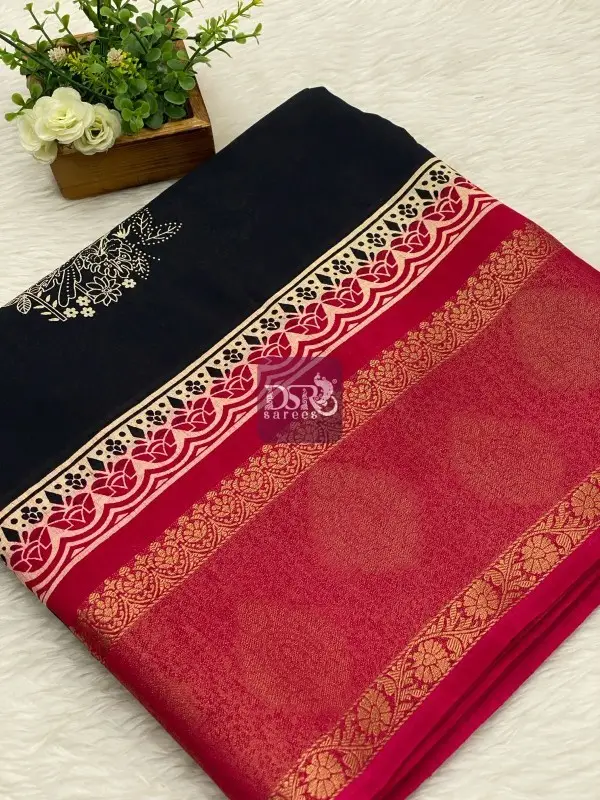 Semi Viscose Silk Sarees