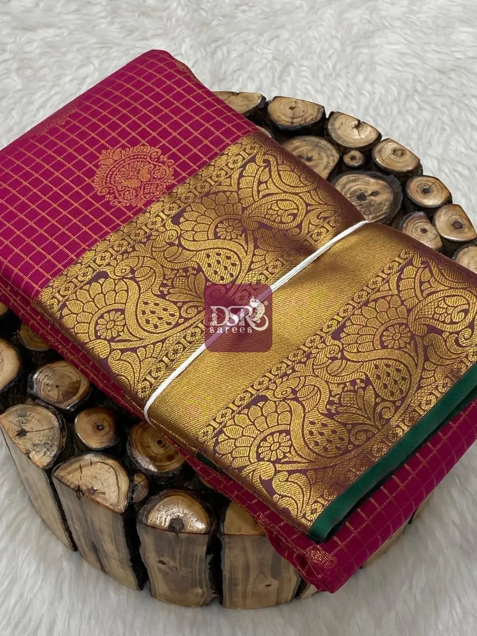 Checks Butta Bridal Sarees