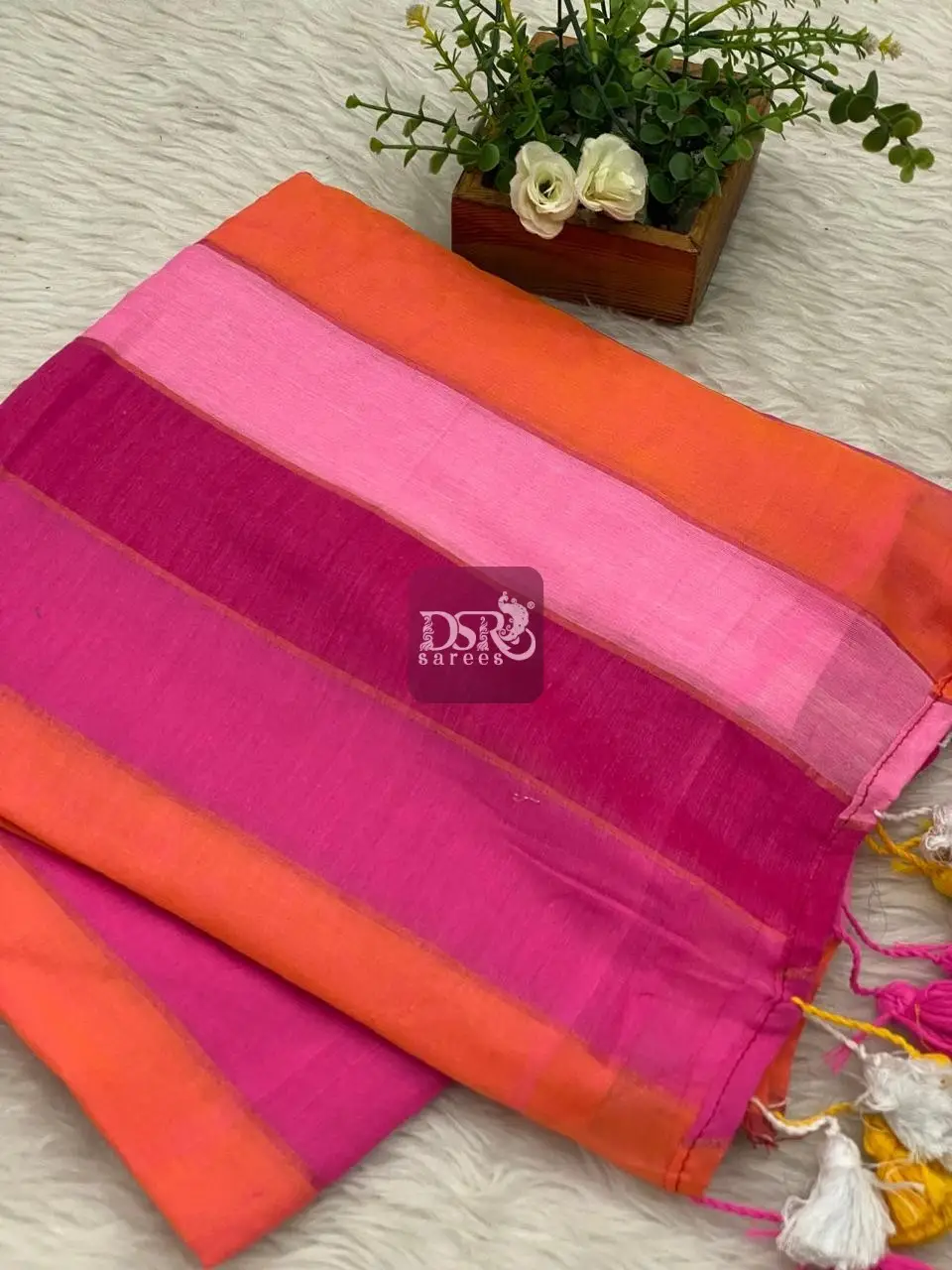 Rainbow Mul Mul Cotton Sarees
