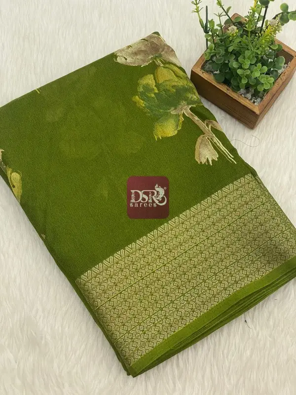 Viscose Chiffon Sarees -vol2