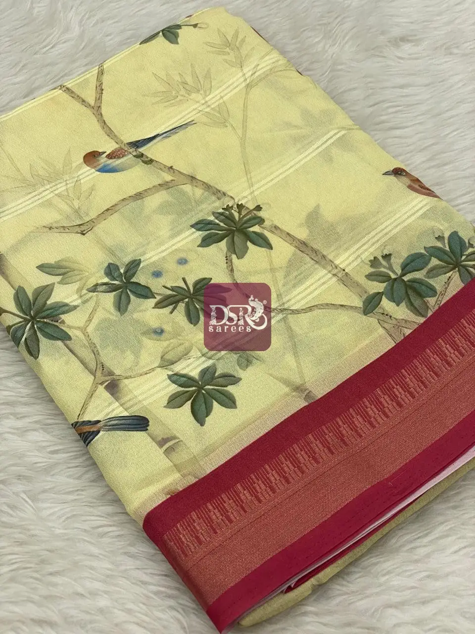 Viscose Chiffon Saree - vol7