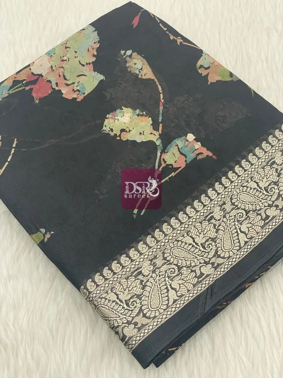 Viscose Chiffon Saree - vol8