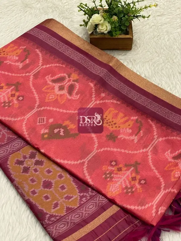 Raw Silk Pochampally Saree