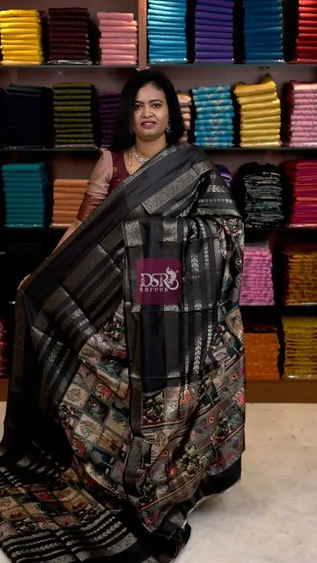 Digital Print Dola Crepe Saree