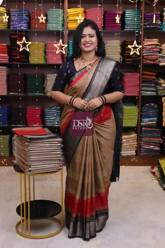 Foil Printed Dola Silk Sarees