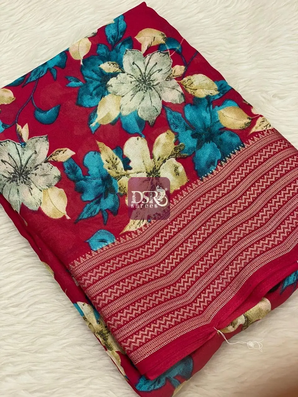 Viscose Chiffon Saree - vol7