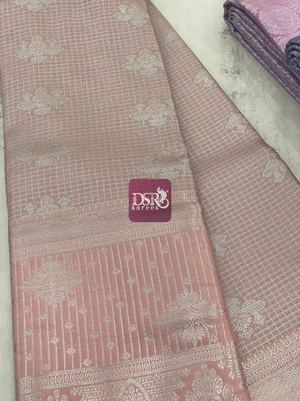 Silver Tissue Bridal Saree - vol1