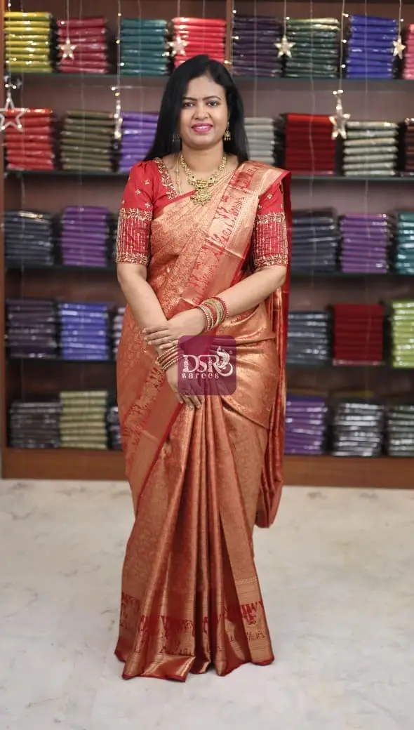 Kanchi Tissue Brocade Silk Sarees