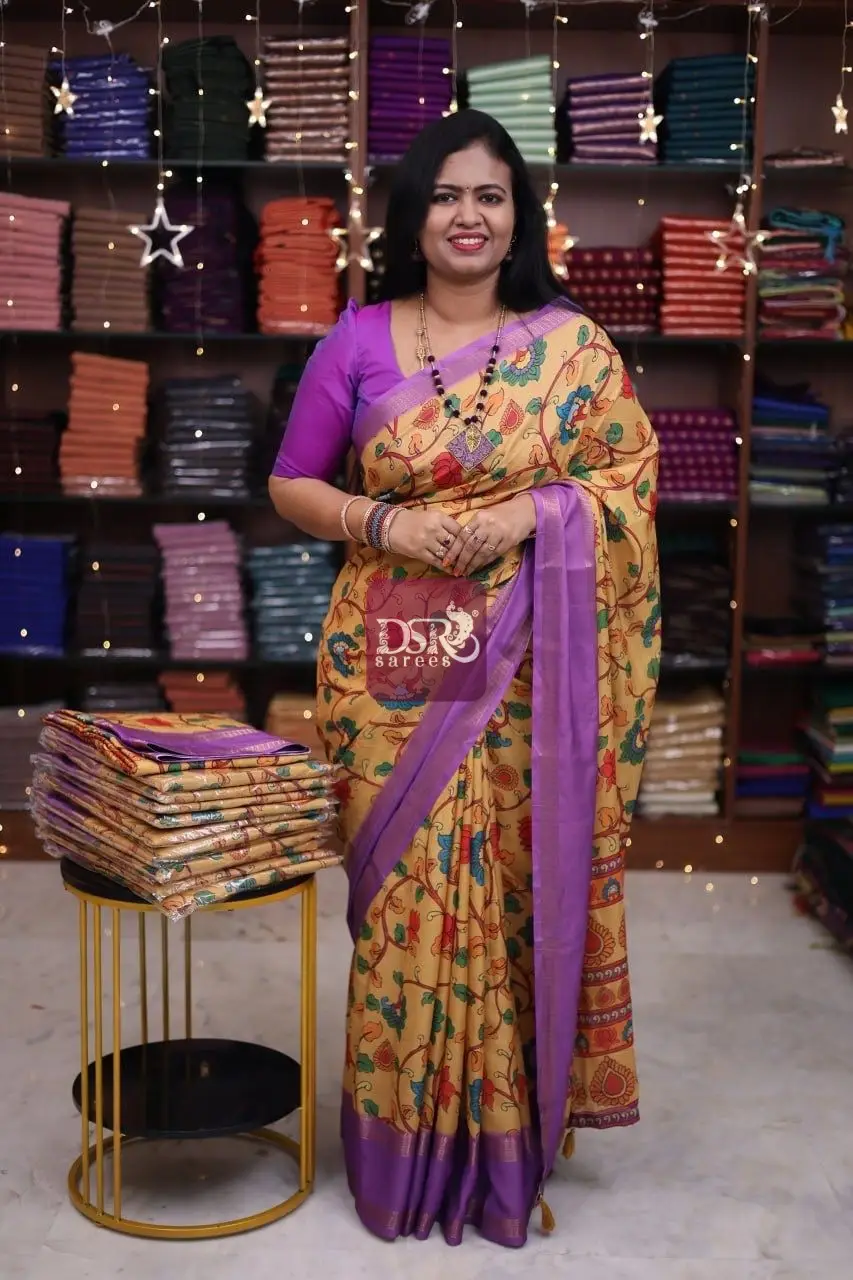 Kalamkari Georgette Sarees