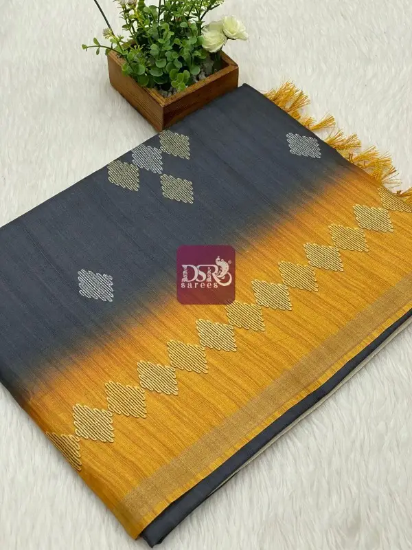 Semi Tussar Jute Silk Sarees