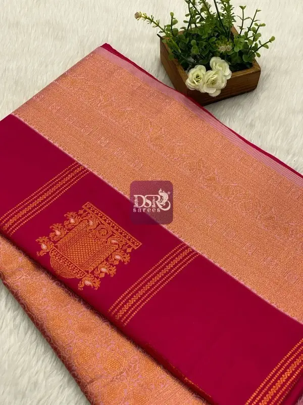 Premium Kanchi Korvai Border Saree