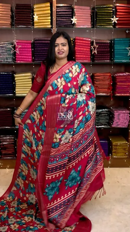 Viscose Chiffon Saree - vol7