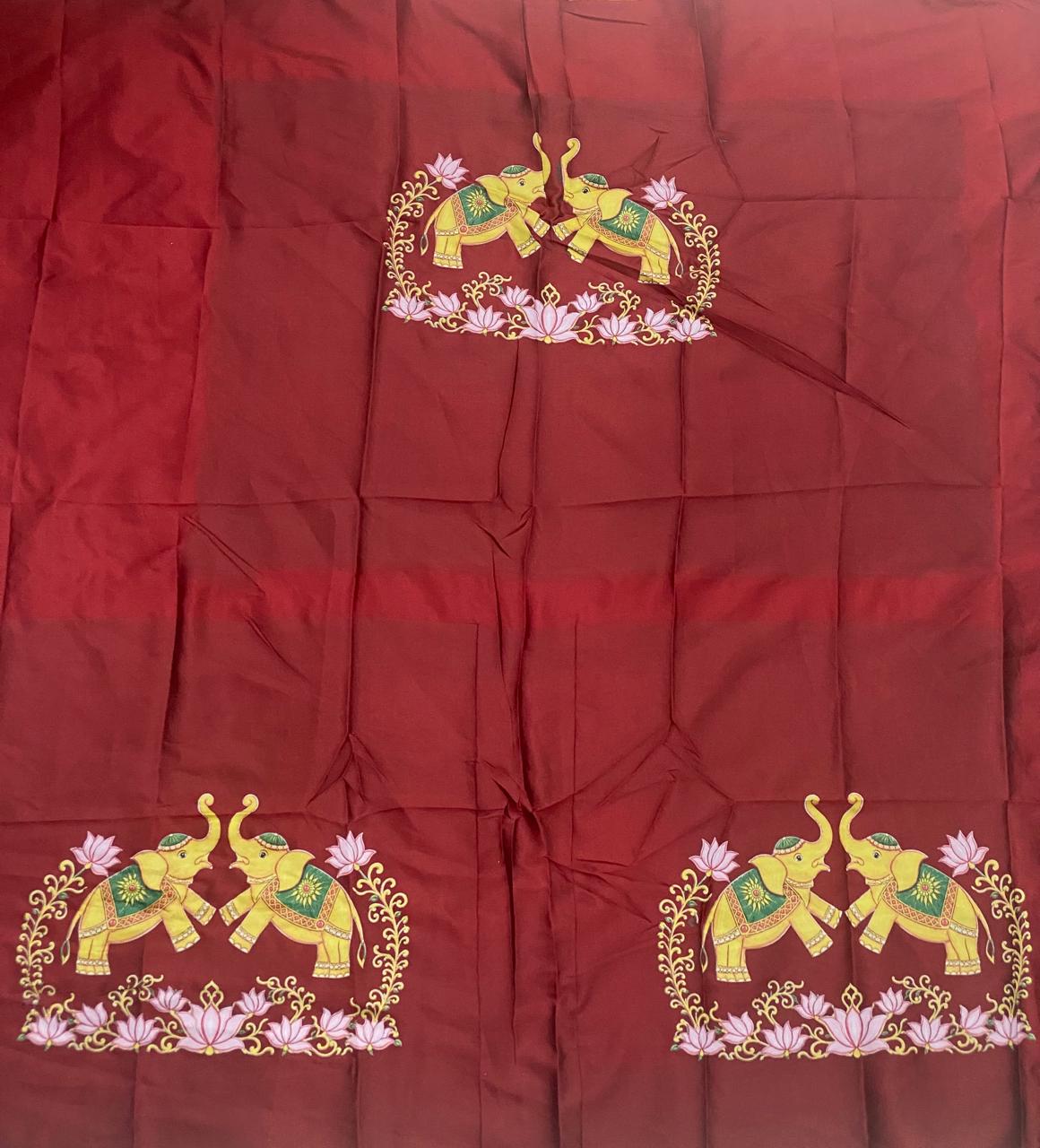 Tanjore painted blouses