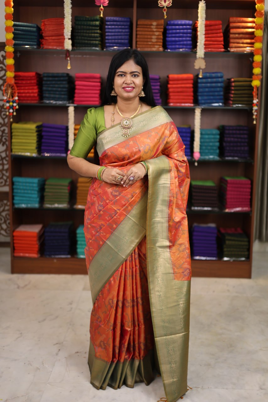 Patola slub silk sarees