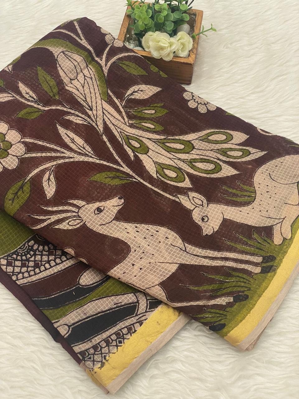 Kota Cotton Sarees with Zari