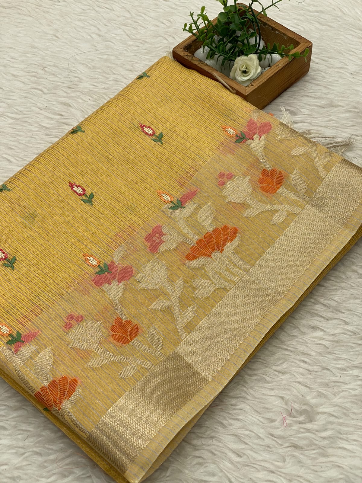 Kota Net Embroidery  Saree