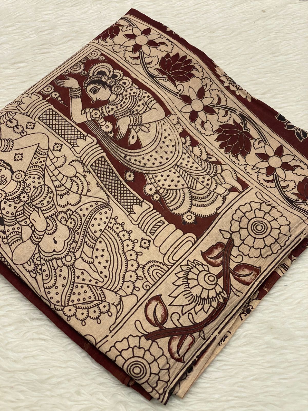 60s Count Premium Kalamkari Cotton Saree