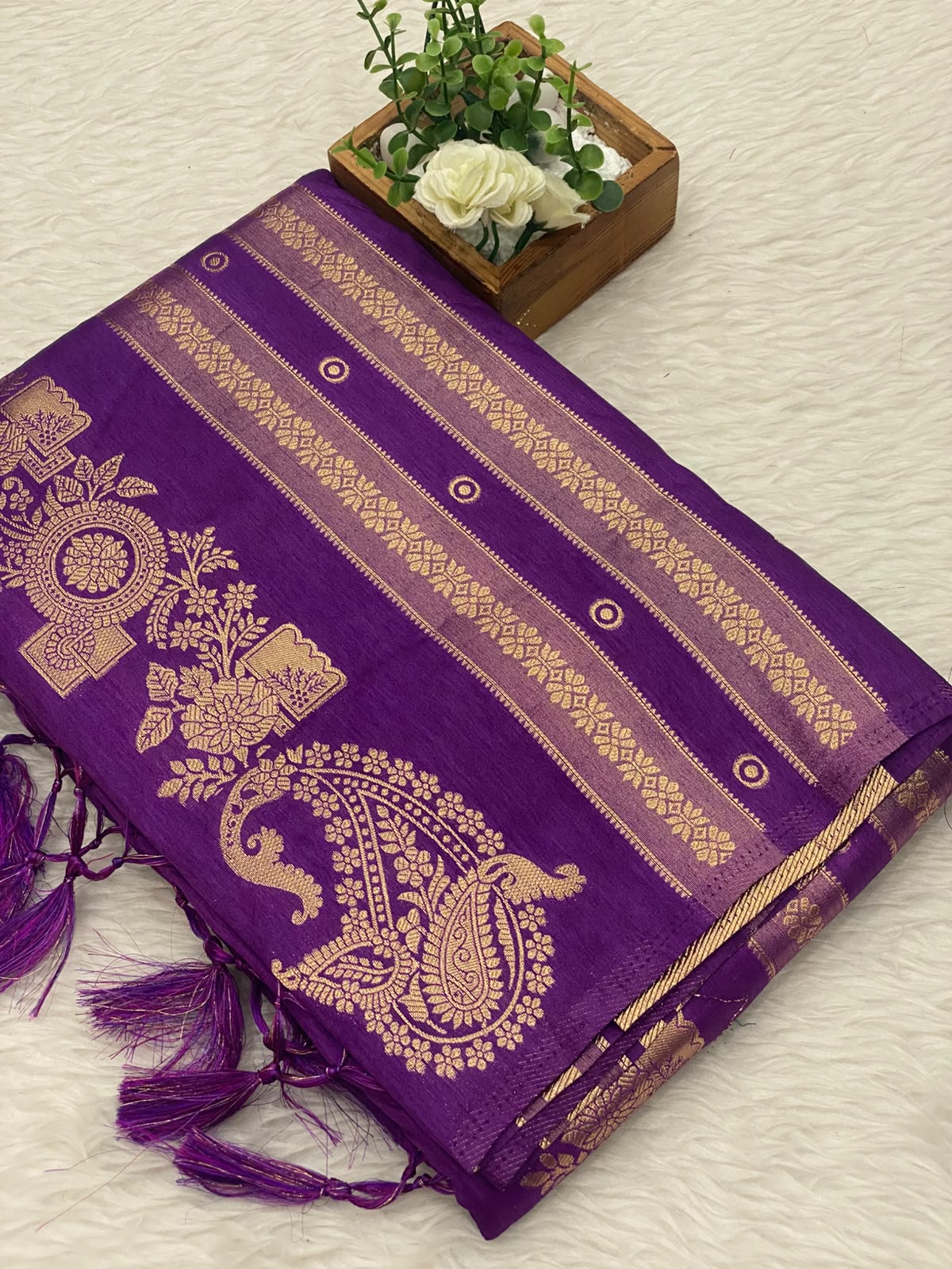 Viscose Crepe Silk Sarees