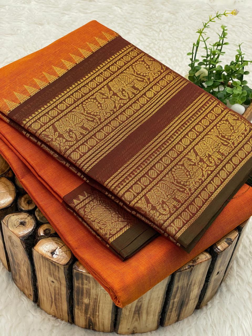 Chettinadu Cotton Sarees W/B