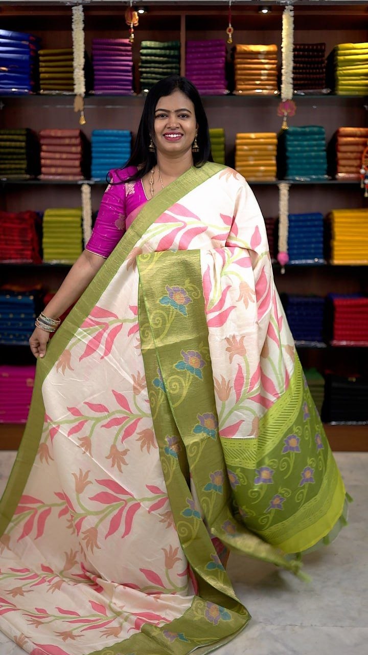 Pochampally Jute Silk Sarees