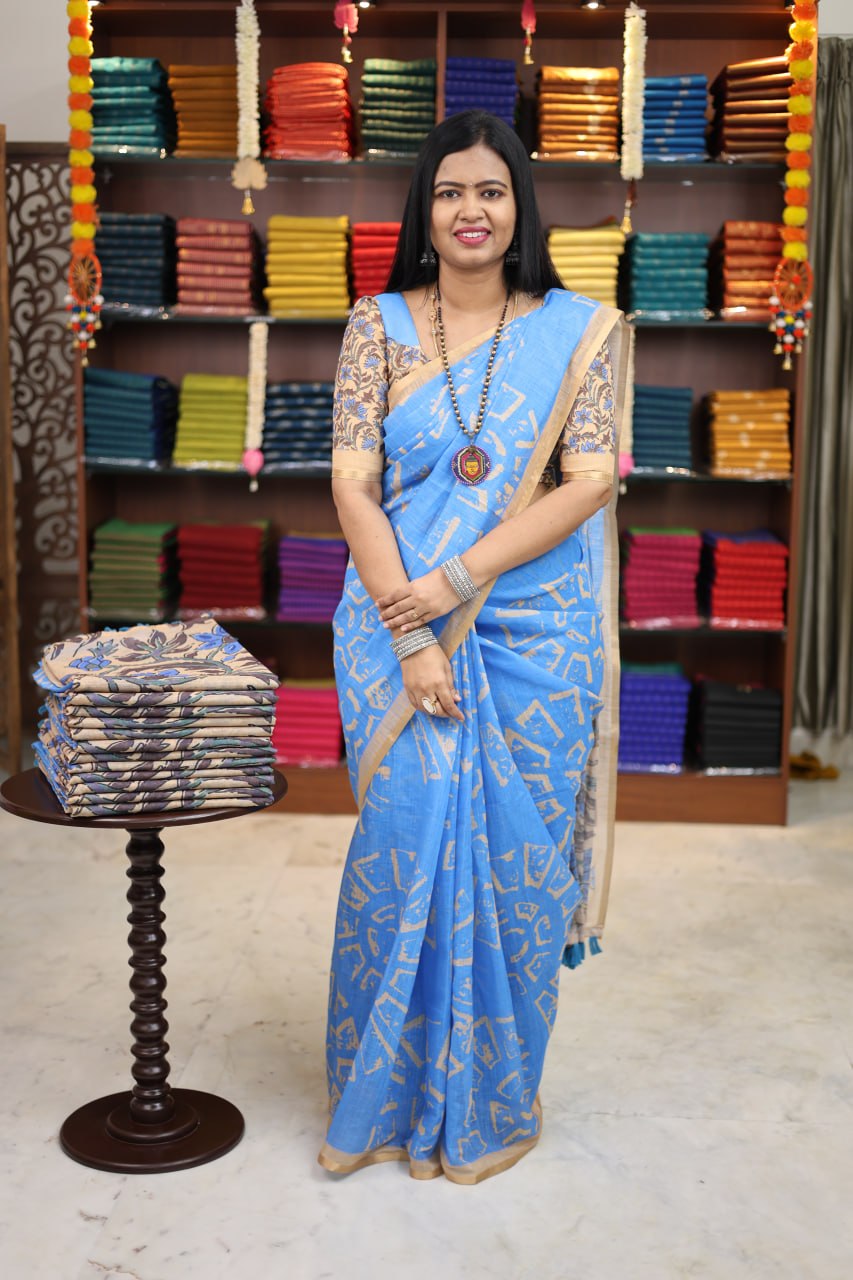 Linen Cotton Saree - Vol3