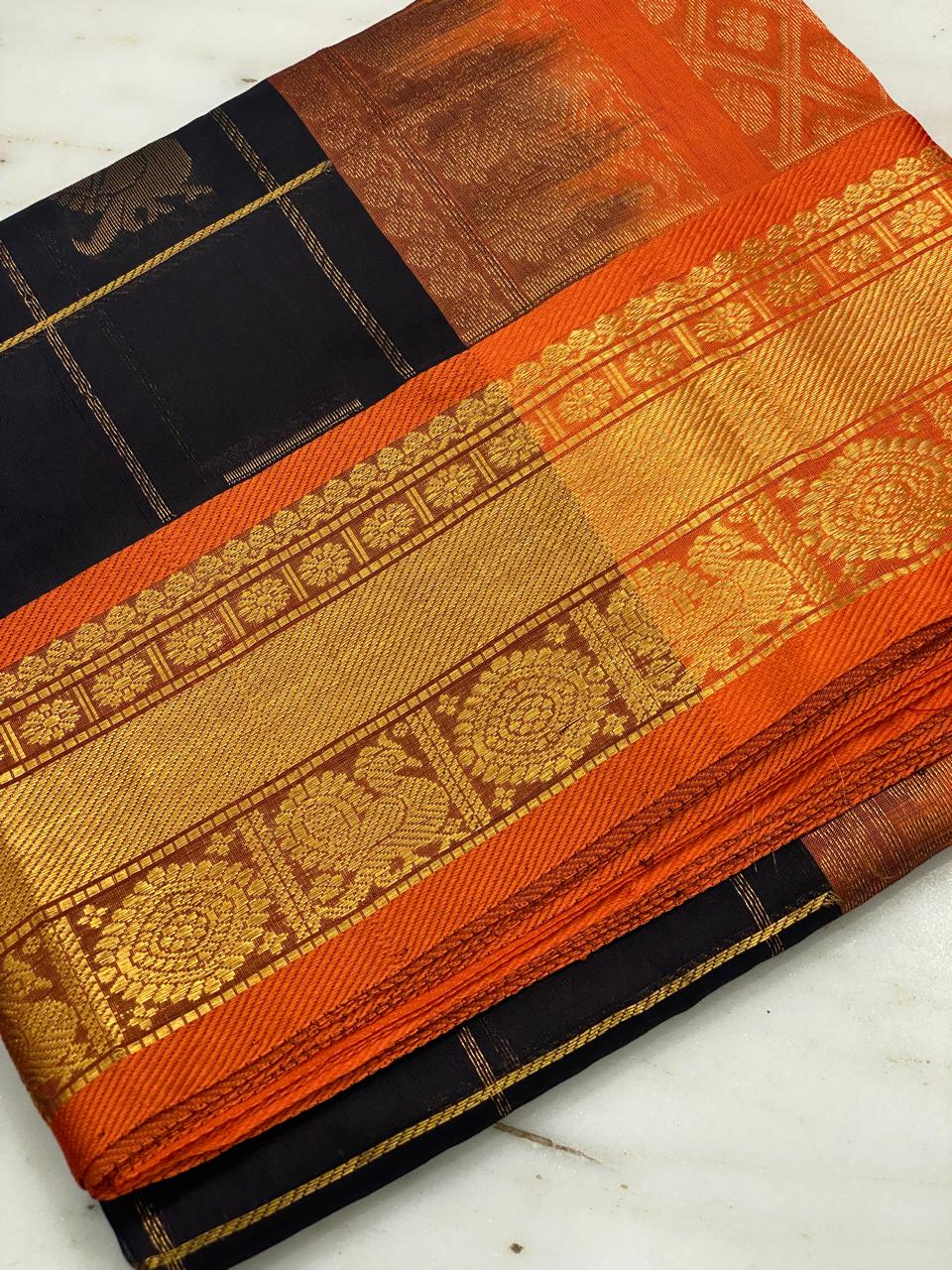 Korvai Silk Cotton Saree
