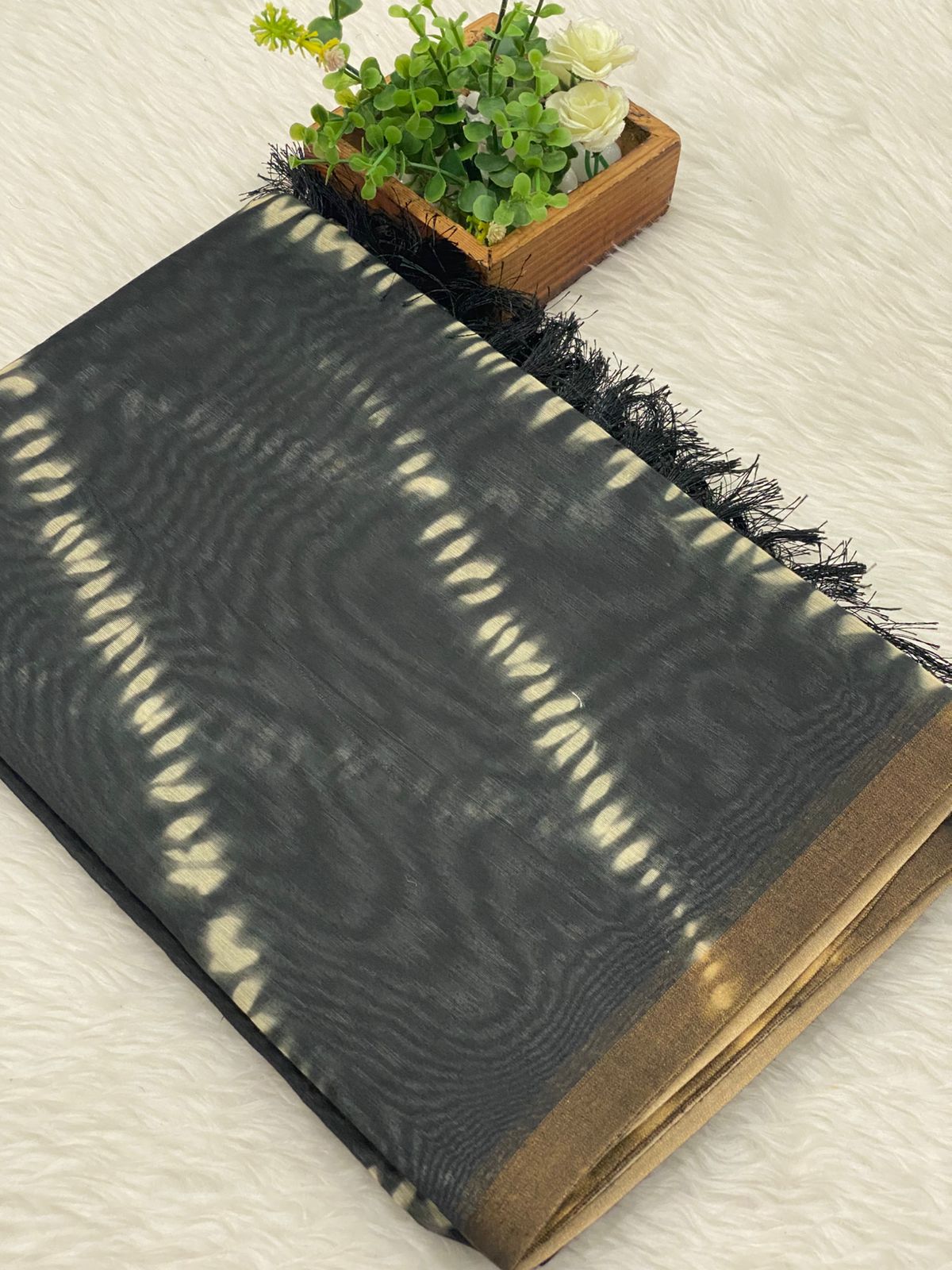 Chanderi sico Saree