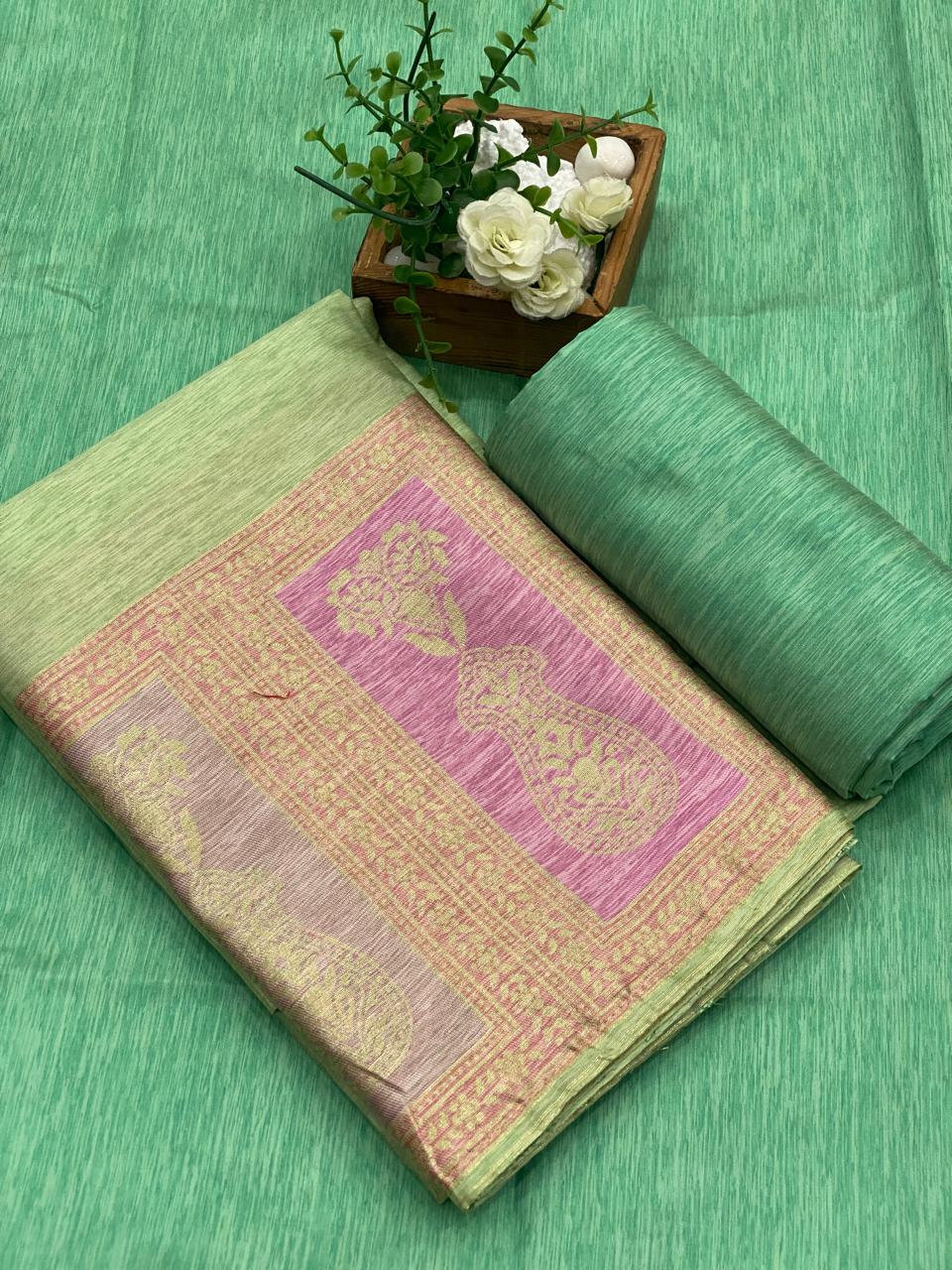 Semi Tussar Silk Salwar