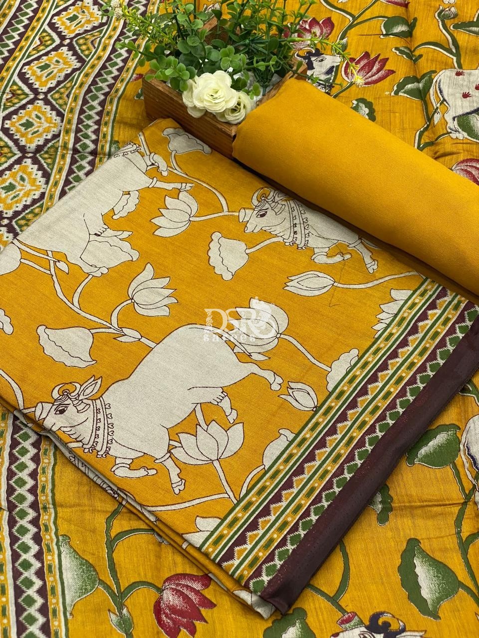 Semi Patola Silk salwar