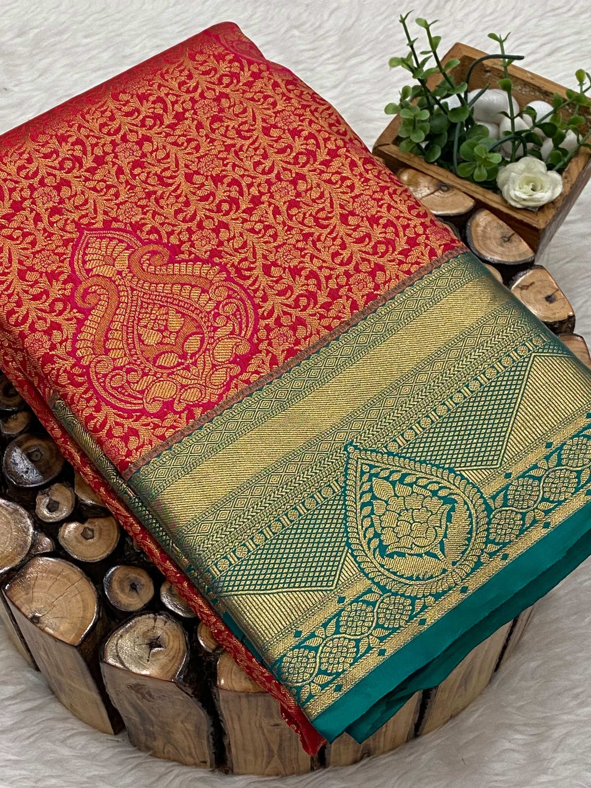 Premium Kanchi Korvai Border Saree-vol4