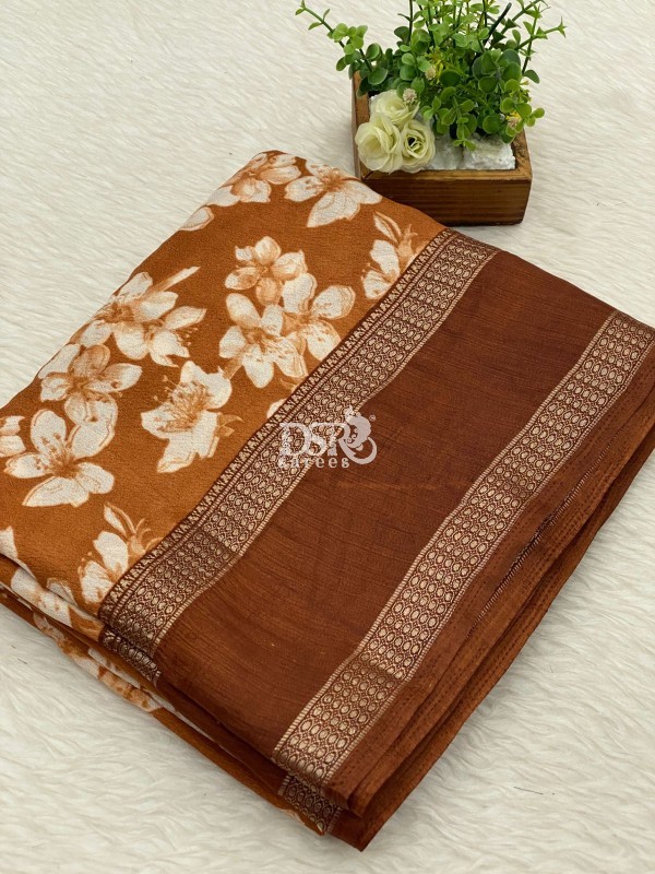 Viscose Chiffon Sarees -vol1