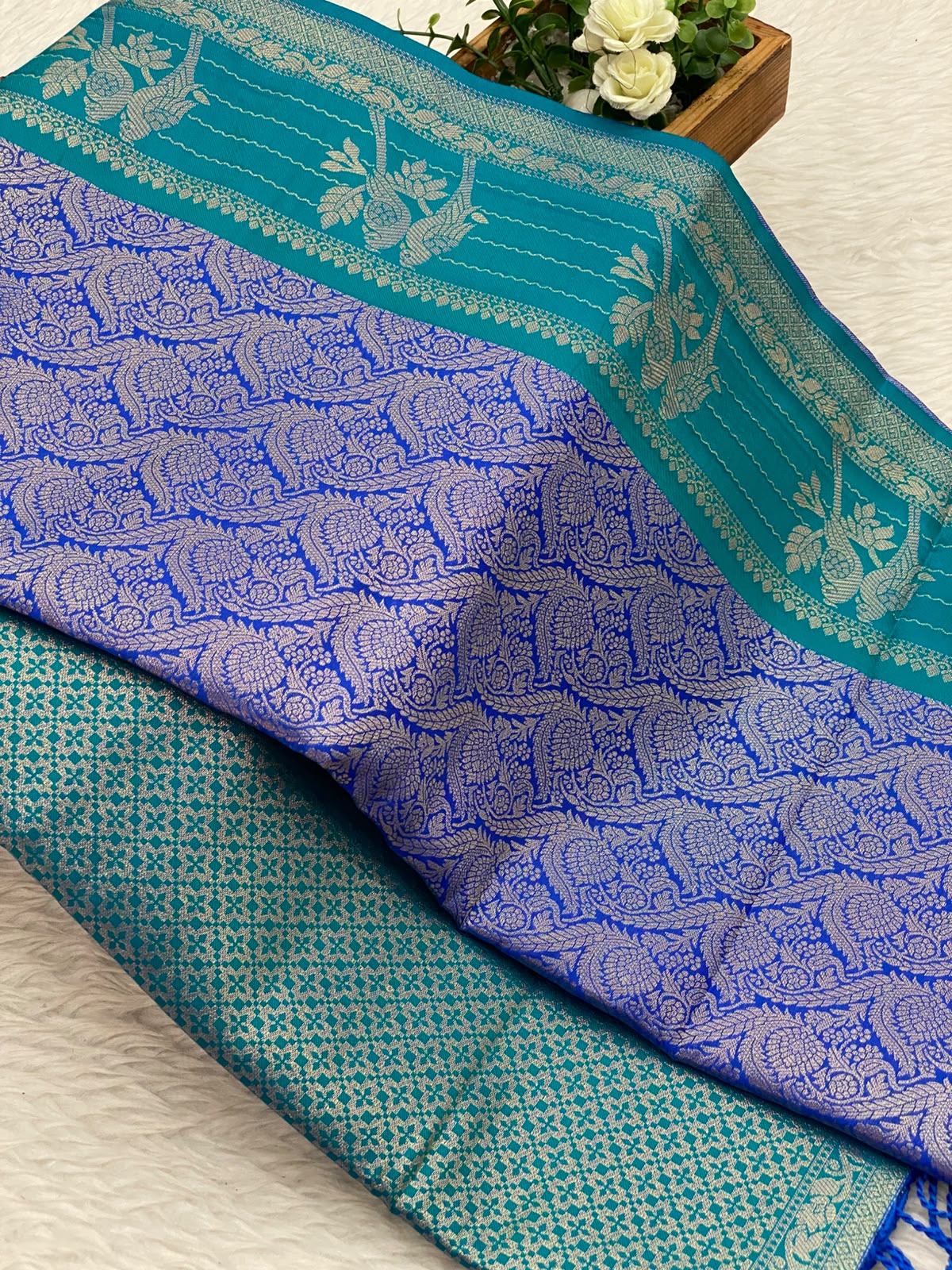 Premium Kanchi Brocade Silk Saree