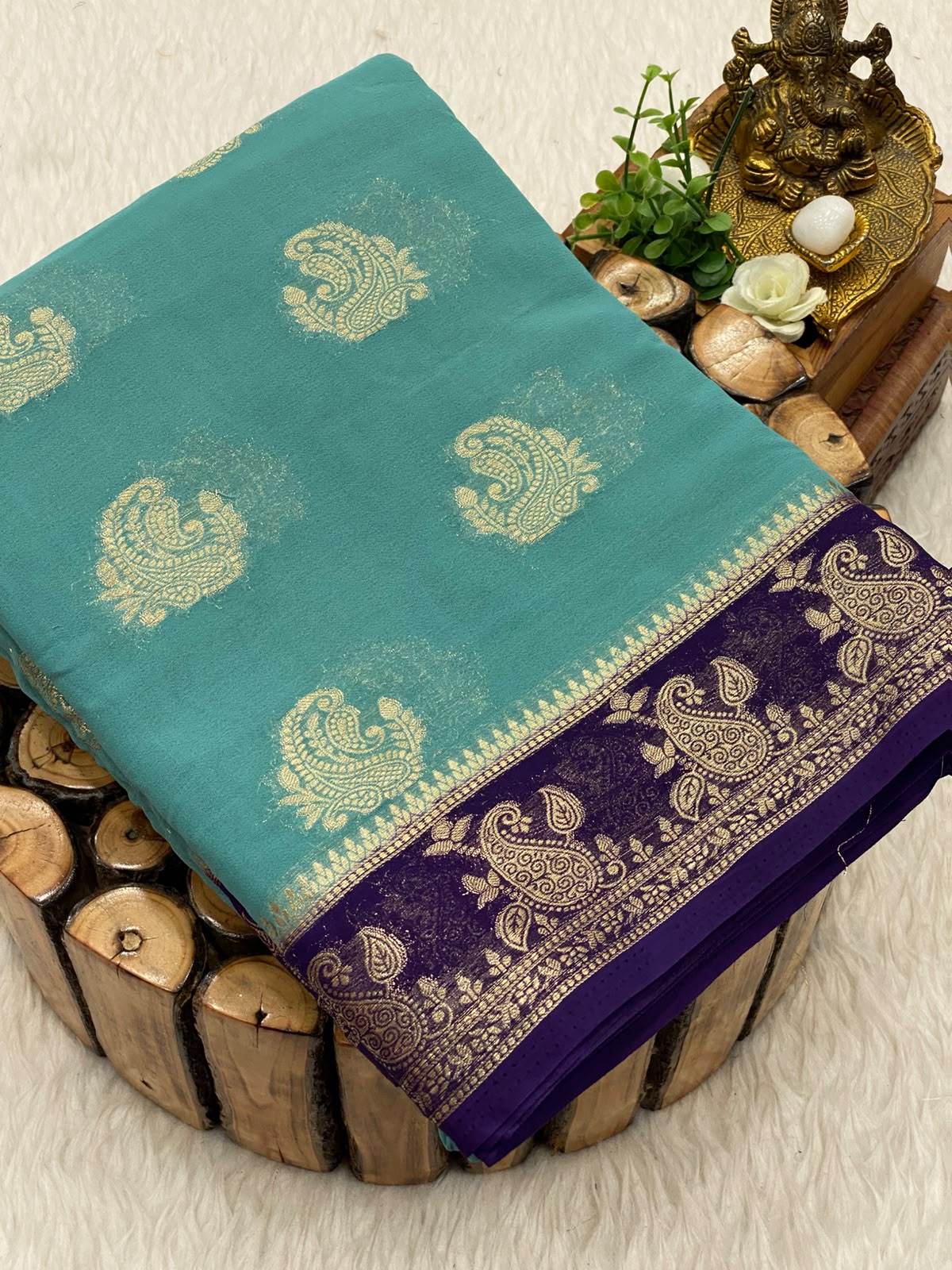 Premium Mysore Crepe Silk Saree