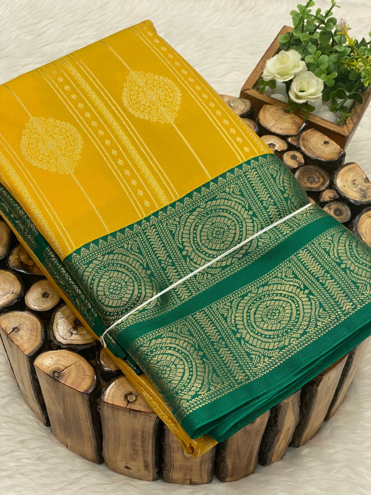 Premium Kanchi Korvai Border Saree