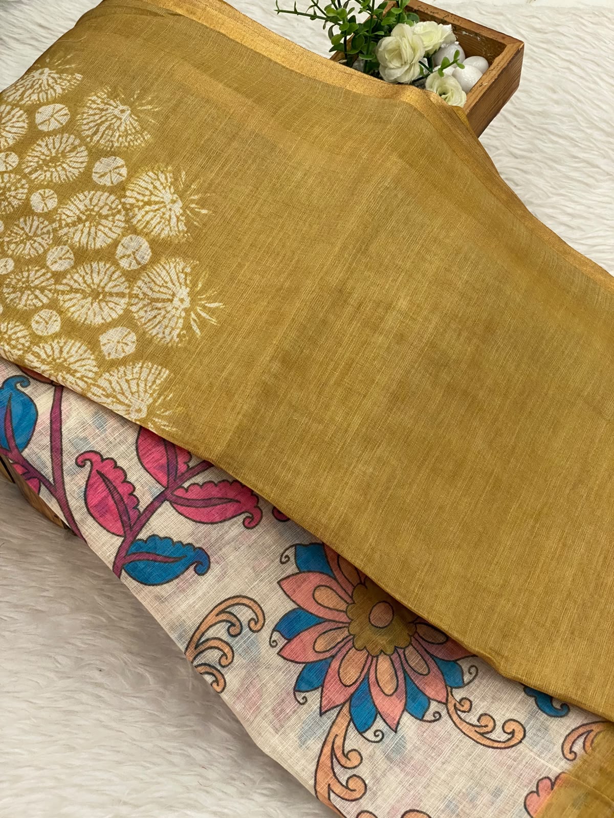 Linen Cotton Saree - Vol3
