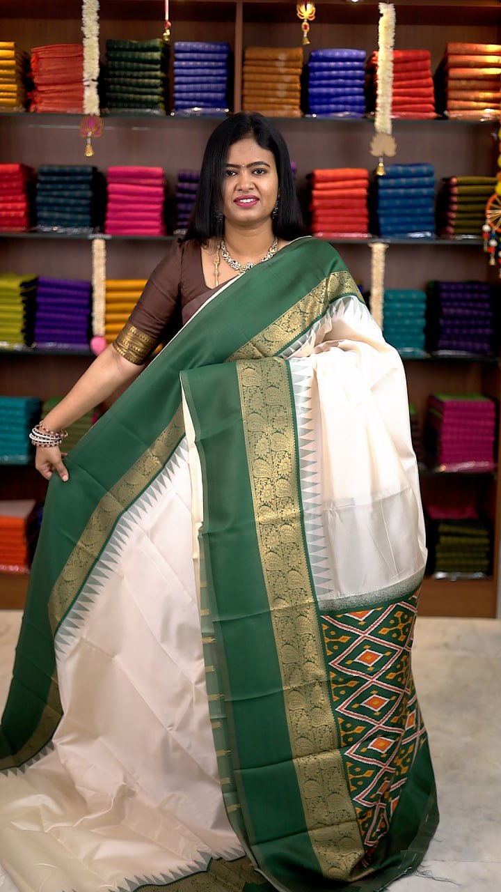 Premium Kanchi Ikkat  Sarees