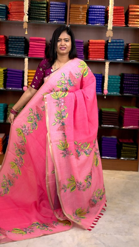Linen Cotton Saree - Vol3