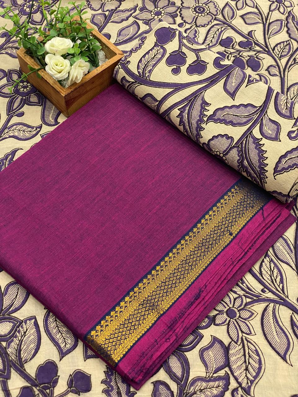 Mangalagiri Cotton Sets With Kalamkari