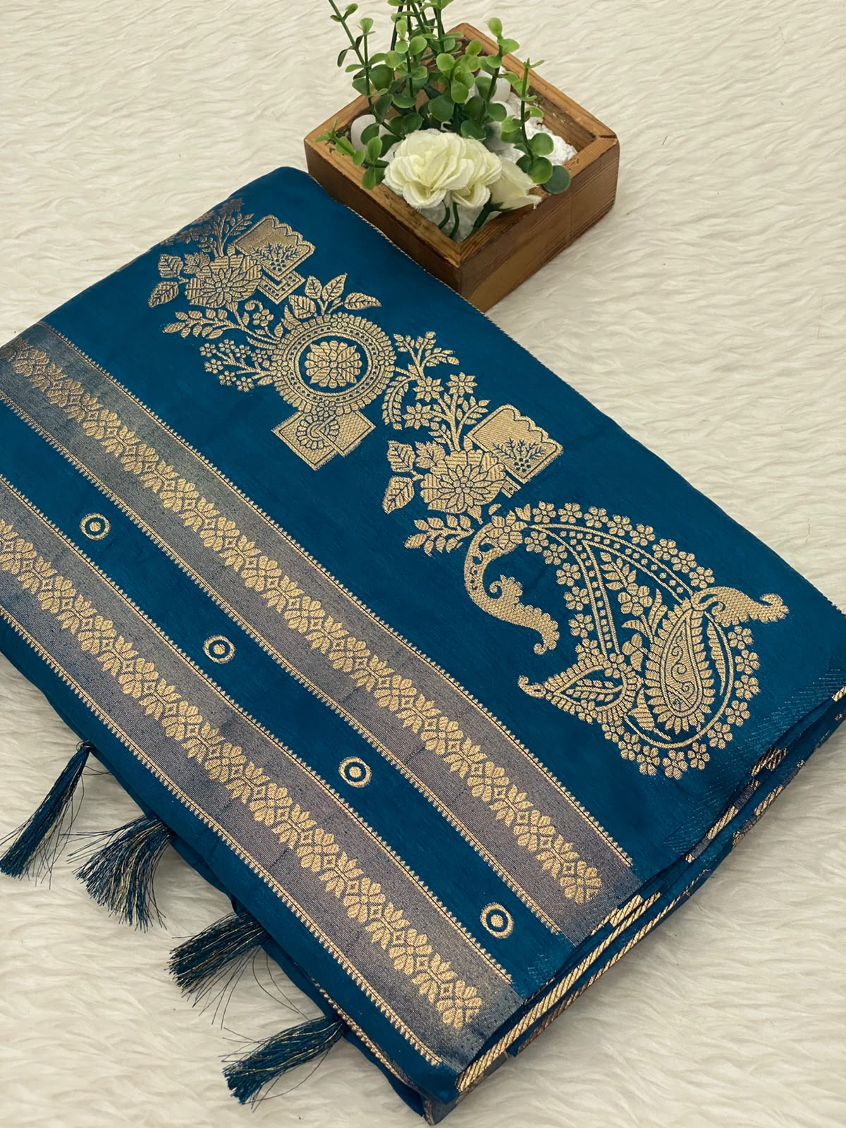 Viscose Crepe Silk Sarees